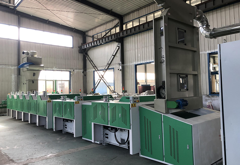 2+6 Rolls Textile Waste Recycling Machine