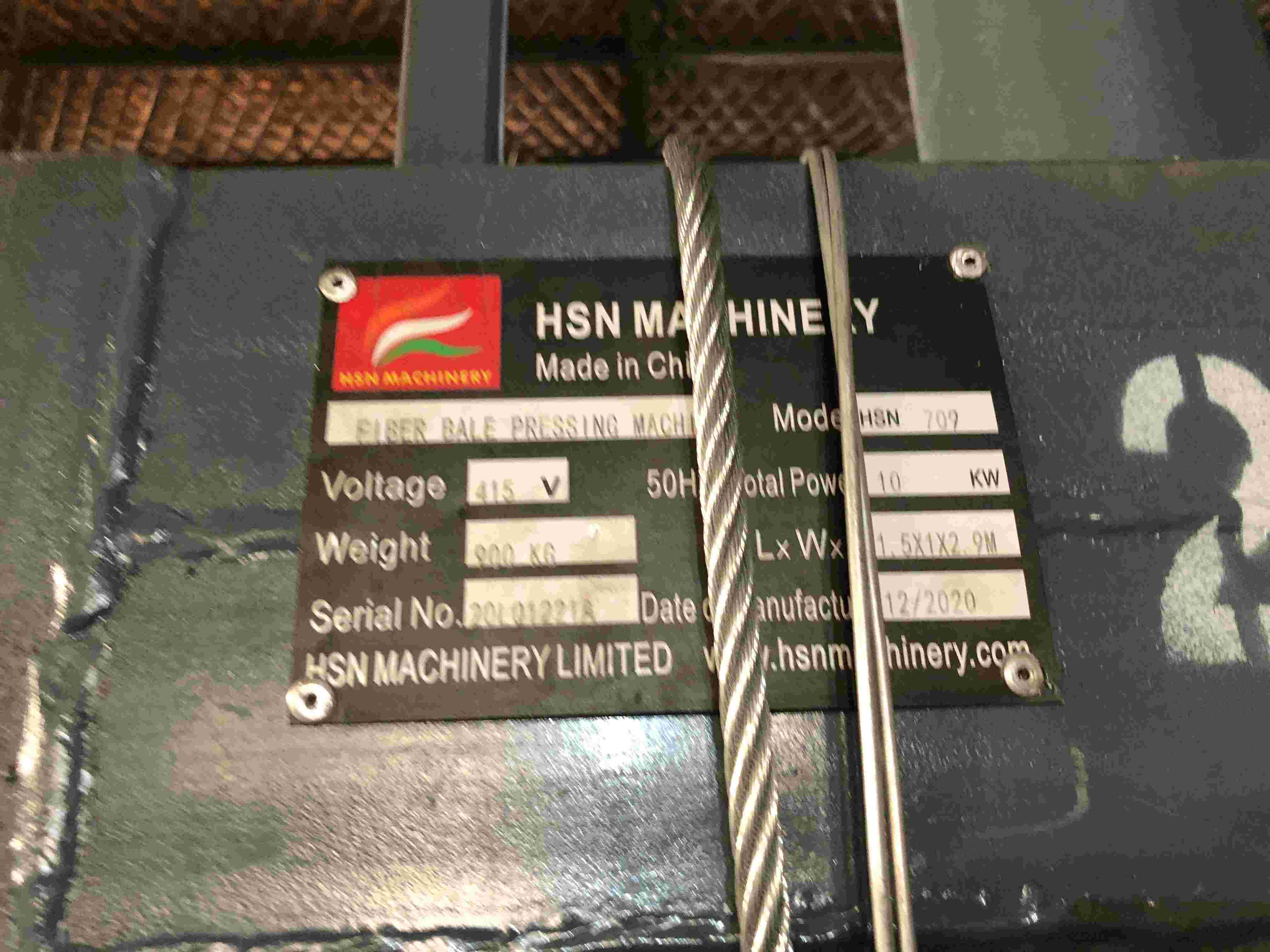 Cotton Baling Press Machine with Single Cylinder