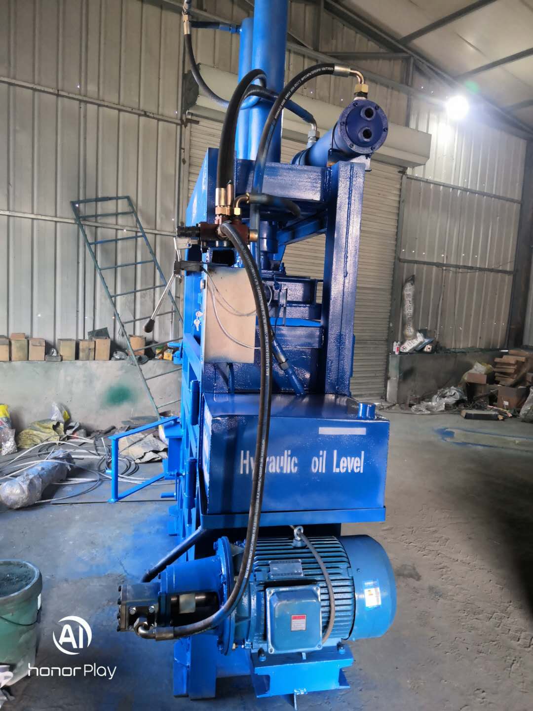 Single Chamber Textile Waste Baler
